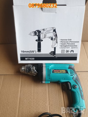 ПРОМО! нова WERSTIL Ударна бормашина Верстил , 910 W, 3200 об/мин, снимка 4 - Бормашини - 43982659