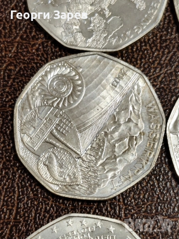 Сребърни монети 5 евро 2002 год, сребро, тегло 10.00 гр, проба 800/1000, снимка 5 - Нумизматика и бонистика - 52676304