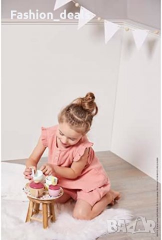 Нов Детски комплект за чай Дървени играчки за деца 2+ години игра, снимка 5 - Образователни игри - 40056660
