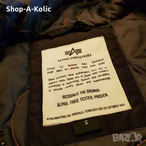 Оригинална мъжка шуба/ яке с качулка от Alpha Industries, снимка 4 - Якета - 39270287