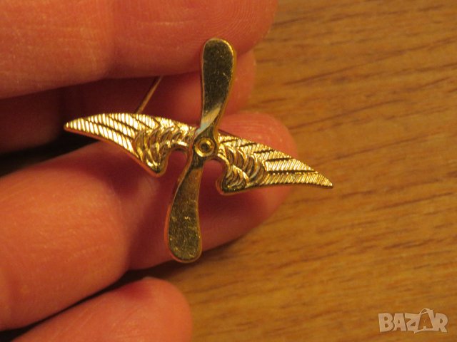  Военен вензел златен летец ВВС Българска армия​ - за ценители и колекционери.