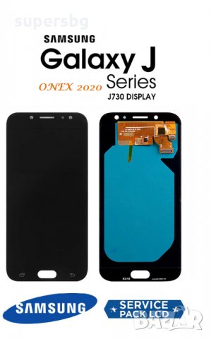 Нов 100% Оригинален LCD Дисплей + Тъч скрийн за Samsung Galaxy J7 2017 SM-J730F Black, снимка 1
