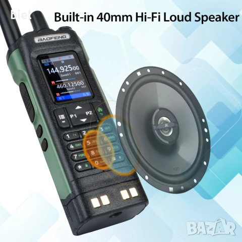 Радиостанция Baofeng UV-32 Air Band 10W GPS, снимка 2 - Друга електроника - 53110374