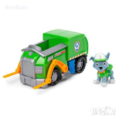 Paw Patrol ROCKY Recycle truck / Пес Патрул - Роки с камион за рециклиране  Пес Патрул, снимка 2 - Коли, камиони, мотори, писти - 43899633