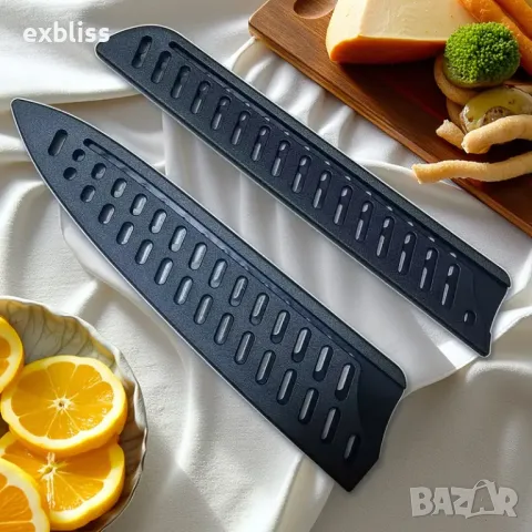 Пластмасови протектори за кухненски ножове 5бр., снимка 4 - Форми - 50223759