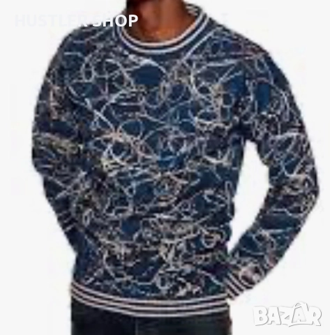 Мъжки кашмирен пуловер VINTAGE STILE BENETTON. Размер М