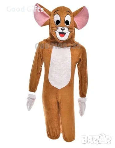 Детски костюм Джери с маска, Детски Костюм Том и Джери Tom and Jerry , снимка 2 - Детски комплекти - 47673799