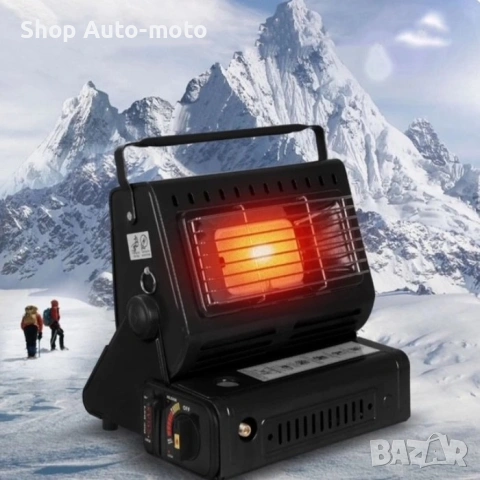 Комплект газов котлон и печка 2 в 1 с бутилка Automat, пиезо запалване – черен