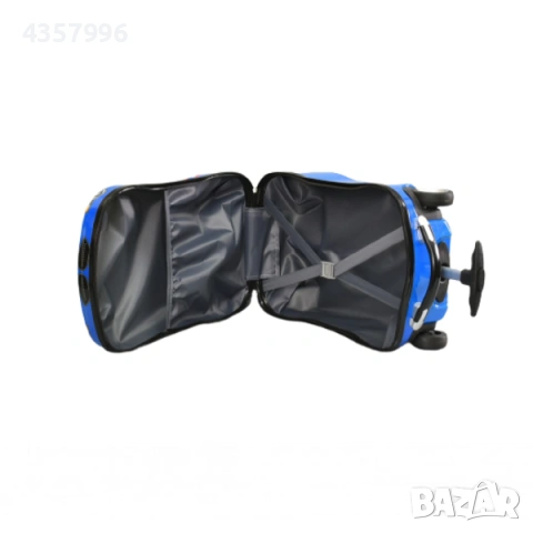 Комплект Куфар и раница, За деца, Кола, Син , снимка 7 - Кенгура и ранички - 53115454