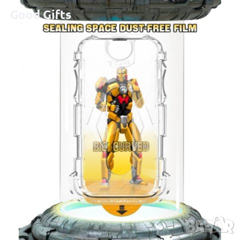 ESD стъклен протектор с рамка за iPhone 15, снимка 2 - Фолия, протектори - 43031151