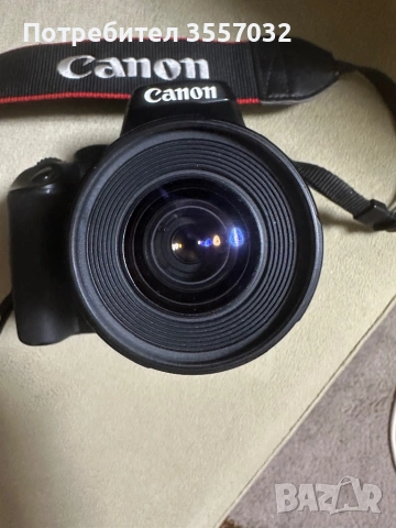 Фотоапарат Canon eos 1000D + обектив 35-80 мм + 3 батерии, снимка 4 - Фотоапарати - 53215321