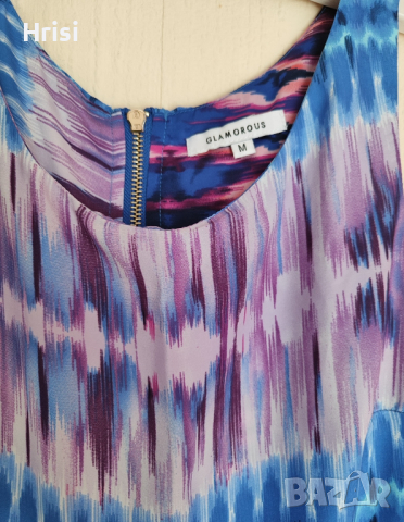 Ефектна цветна къса рокля Glamorous , снимка 4 - Рокли - 44881450