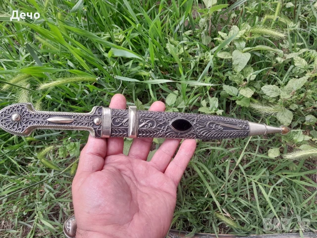 Стари качествени Кавказка Кама Кинжал между 36 и 55см, снимка 2 - Антикварни и старинни предмети - 48458703