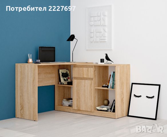 Модулно бюро Аполо 2 с шкаф, снимка 5 - Бюра - 36684182