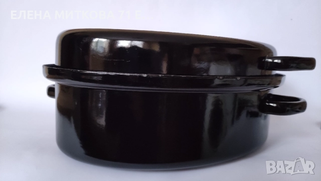 Масивен немски емайлиран бретер 2 в 1 от старото производство, снимка 3 - Съдове за готвене - 52369246