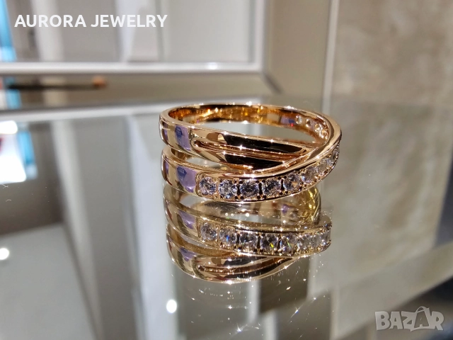 CARTIER Etincelle de Cartier Rose Gold Diamonds Дамски Пръстен, снимка 2 - Пръстени - 52833286