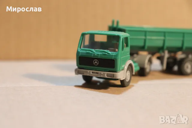 WIKING 1:87 H0 MERCEDES САМОСВАЛ ГОНДОЛА КАМИОН TIR МОДЕЛ, снимка 3 - Колекции - 49741095