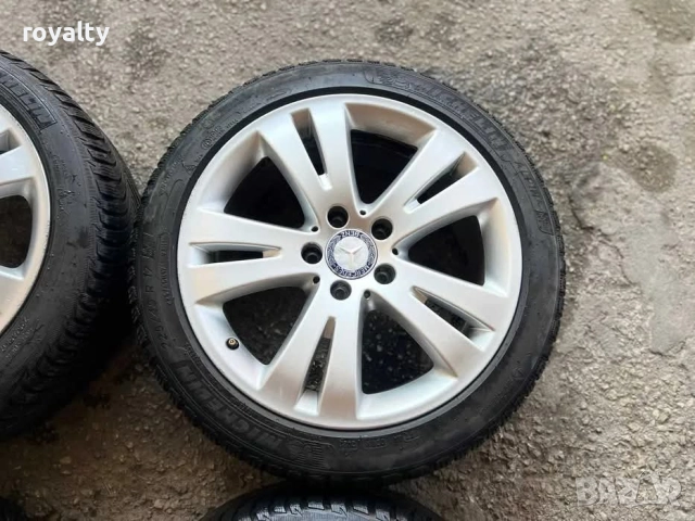 5х112 17 Джанти Mercedes C Class W 204 5x112 Мерцедес Ц класа, снимка 4 - Аксесоари и консумативи - 51734098