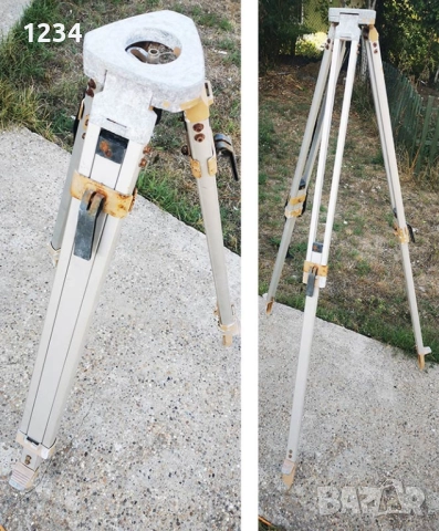 алуминиев стенд за оптичен нивел (стойка) тринога трипод, снимка 2 - Други инструменти - 51726519
