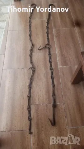 Верига за огнище -2 броя., снимка 8 - Антикварни и старинни предмети - 50276482