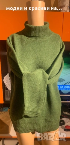 Пуловер 100% агнешка вълна, снимка 3 - Блузи с дълъг ръкав и пуловери - 53114485