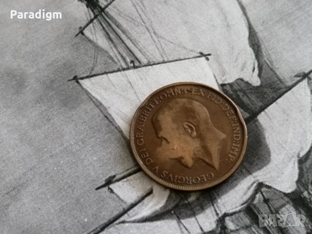 Монета - Великобритания - 1 пени | 1912г., снимка 2 - Нумизматика и бонистика - 28055068