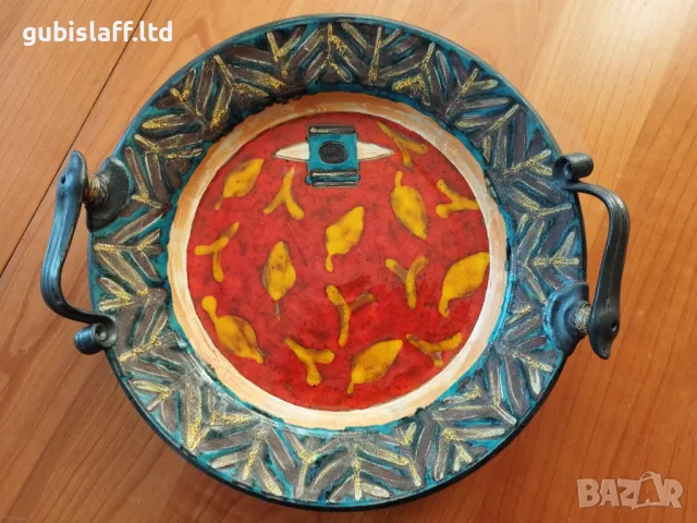 Керамична чиния, плато, ателие "Danko handmade"