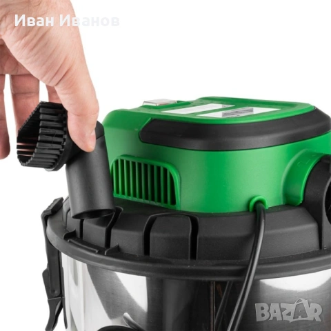 Прахосмукачка за сухо и мокро почистване 20L HAWEK, снимка 2 - Прахосмукачки - 53270268