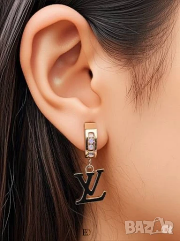 обеци от висококачествена стомана christian dior chanel ysl saint laurent louis vuitton , снимка 5 - Обеци - 51080364