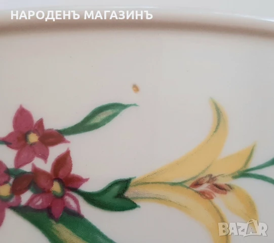 VILLEROY & BOCH - Две порцеланови купи порцелан + подарък порцеланова плоча картина на Вилерой, снимка 12 - Други ценни предмети - 51276201