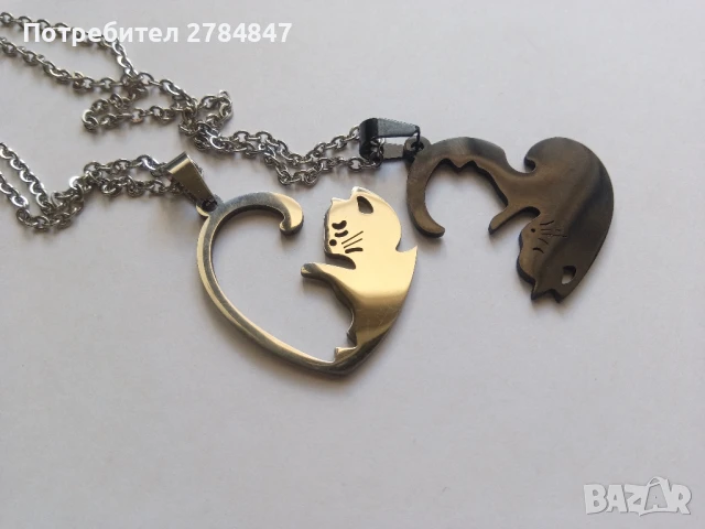 Две колиета с котки , снимка 4 - Бижутерийни комплекти - 50552747