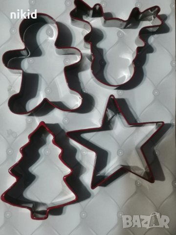 Елен Елха Звезда Джинджифилово човече Коледни Коледен резец резци форма форми сладки тесто метален