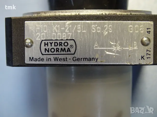 Регулируем предпазен хидравличен клапан HYDRONORMA F10 K1-21/5L SO.29G08, снимка 4 - Резервни части за машини - 48691105
