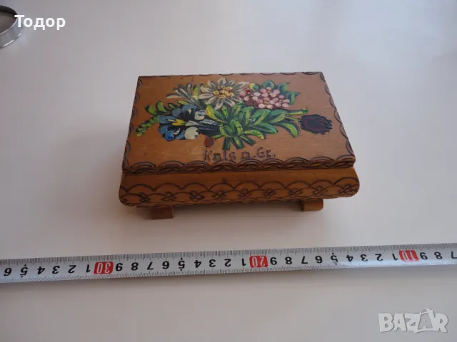 Авторска дървена кутия за бижута 6, снимка 2 - Антикварни и старинни предмети - 49633141
