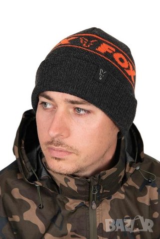 Шапка Fox Collection Beanie Hat - Black & Orange, снимка 2 - Такъми - 43086219