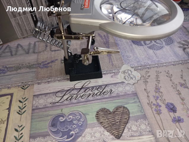 powerfix precision tool holder. Станок за запояване с лупа и осветление нов., снимка 6 - Други инструменти - 52903547