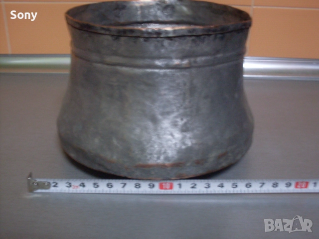 Старо медно-"бакърено" котле, канче., снимка 12 - Антикварни и старинни предмети - 52939370