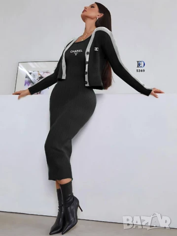 рокли louis vuitton chanel, снимка 3 - Рокли - 50776435