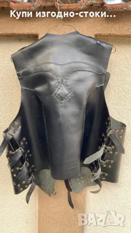 Рокерски елек от телешки бокс С / ХХЛ размер, снимка 2 - Части - 50259242