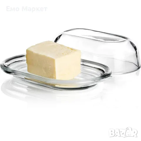 Елегантна стъклена кутия за масло, снимка 2 - Други - 48905502