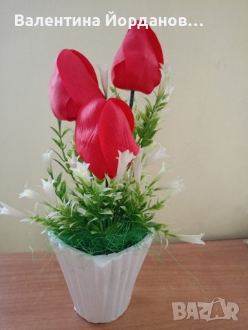декорация със сапунени цветя , снимка 3 - Декорация за дома - 43821787