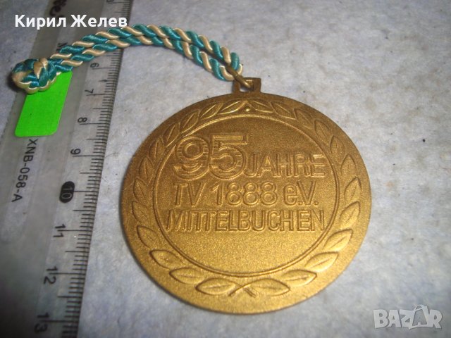 Стар НЕМСКИ ПОЗЛАТЕН Меден ЮБИЛЕЕН МЕДАЛ Провинция ХЕСЕН Гр. Ханау РОДНОТО МЯСТО на БРАТЯ ГРИМ 30643, снимка 2 - Антикварни и старинни предмети - 37919853