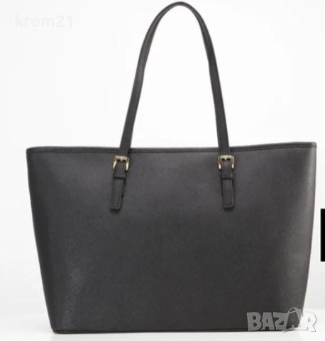 Michael Kors дамска черна чанта, снимка 8 - Чанти - 52476933