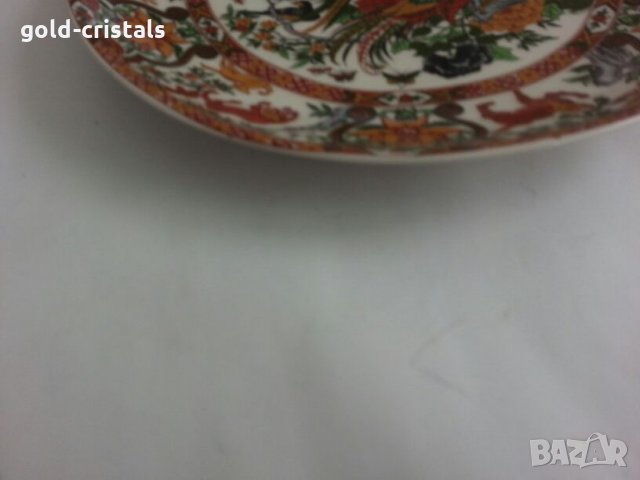 китайска порцеланова чиния ръчна изроботка, снимка 10 - Антикварни и старинни предмети - 26223816