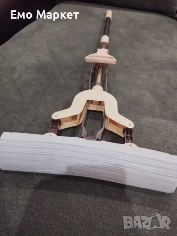 Домакински моп с телескопична дръжка с функция за изтискване на водата., снимка 4 - Мопове, кофи, четки и метли - 48919775