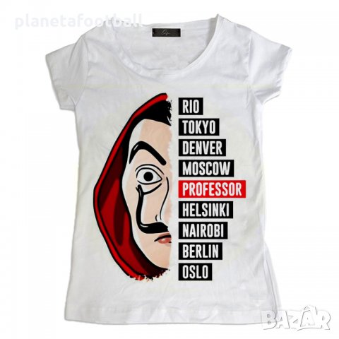 НОВО дамска тениска Money Heist!Дамски тениски Хартиената къща!Тениски La Casa de Papel!, снимка 3 - Тениски - 32822876