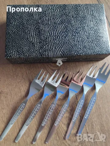 Комплект Немски, неупотребявани десертни вилици, най-висок клас неръждаеми 18/