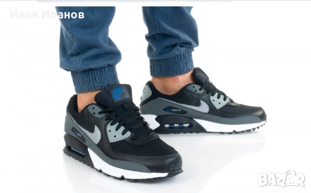 оригинални маратонки Nike Air Max 90 Black номер 44 -44,5, снимка 2 - Маратонки - 37941415