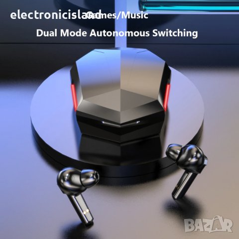 Безжични bluetooth геймърски слушалки KS06 TWS  Bluetooth 5.0, Шумопотискащи, музика, спорт, снимка 5 - Безжични слушалки - 37405936