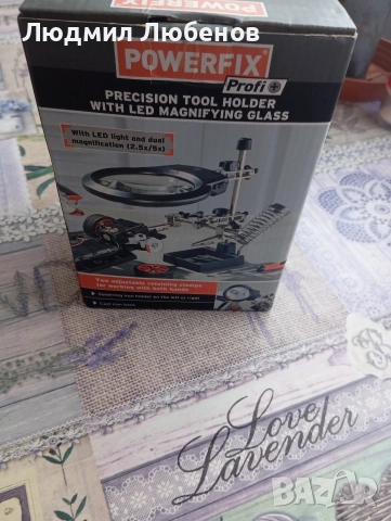 powerfix precision tool holder. Станок за запояване с лупа и осветление нов., снимка 7 - Други инструменти - 52903547